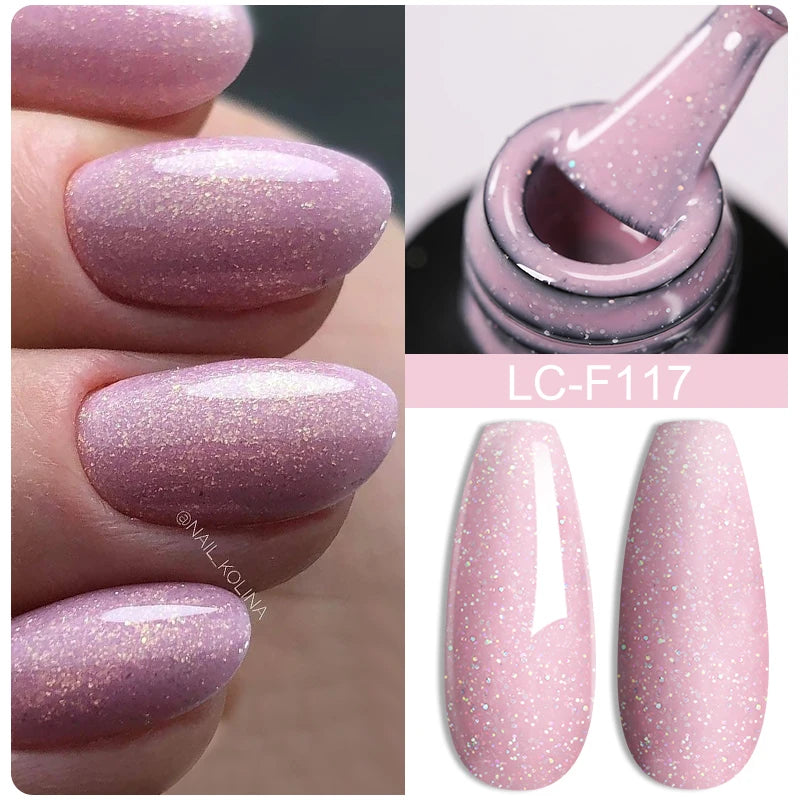 LILYCUTE 15ML Quick Extension Gel Nail Polish Milky White Clear Pink Color French Manicure Finger Prolong Nail Hard Gel Varnish