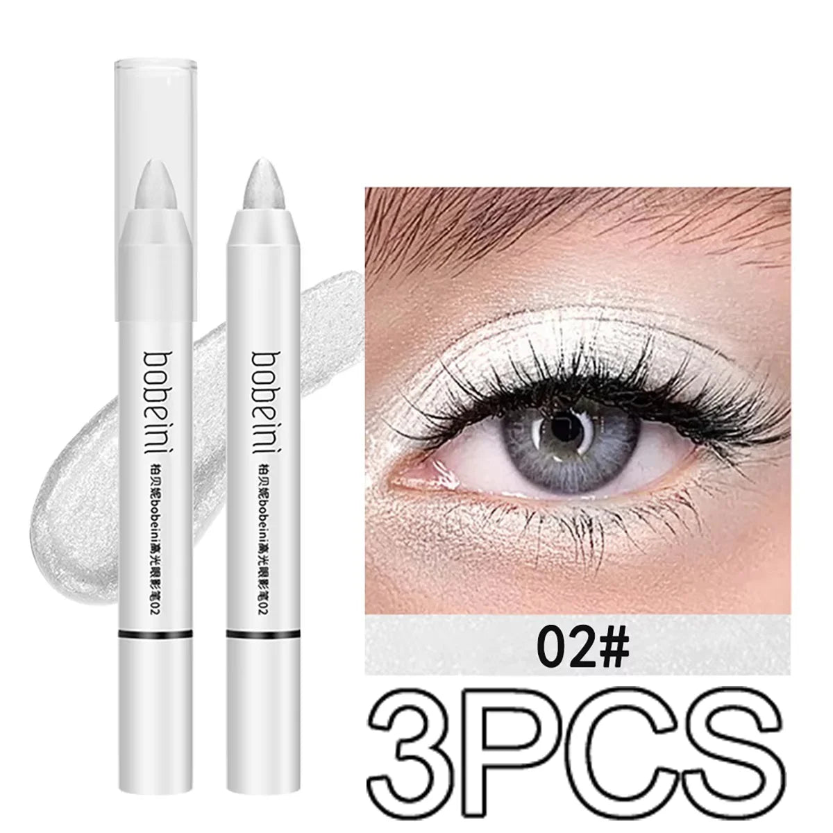 Highlighter & Eyeshadow Pencil – Pearlescent, Matte & Champagne Glow