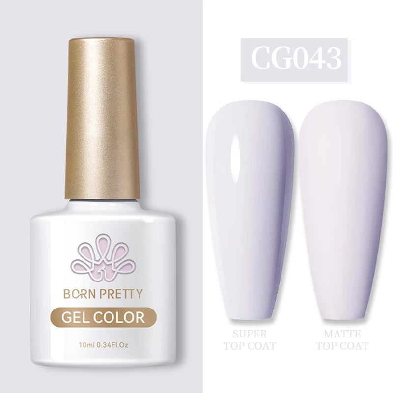 BORN PRETTY 10ml Gel Nail Polish Gel 130 Colors Semi Permanent Solid Nail Gel Varnish Soak Off UV Gel for Base Top Coat