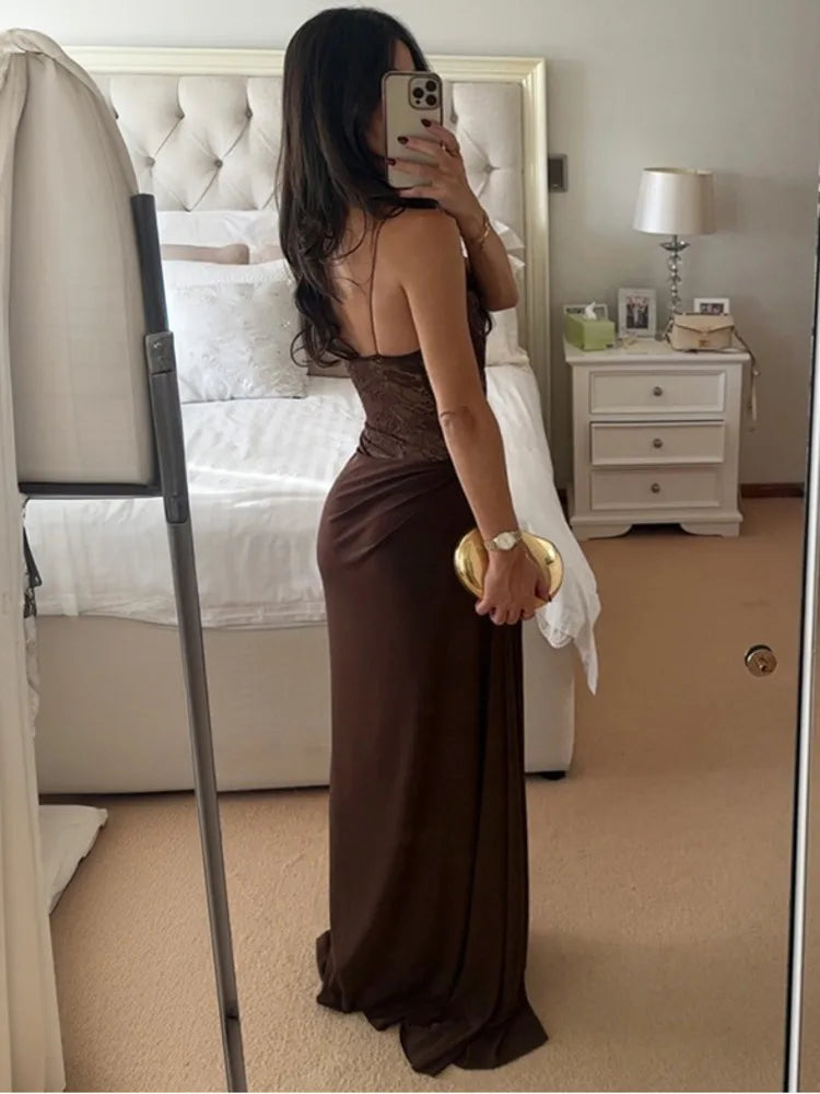 Strapless Backless Maxi Dress – Sexy A-Line Floor-Length Gown