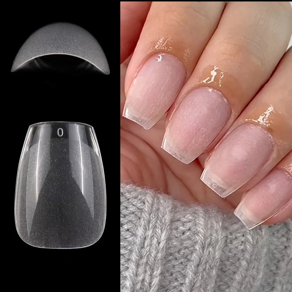 120pcs XXS Super Short Almond Full Cover Sculpted Soft Gel Nail Tips Press on Capsule Americaine Gel X Artificial Fake Nails