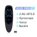 G10S PRO BT Voice Remote Control 2.4G With BT5.0 Wireless Air Mouse Gyroscope Smart Remote Backlit For PC Smart Android TV