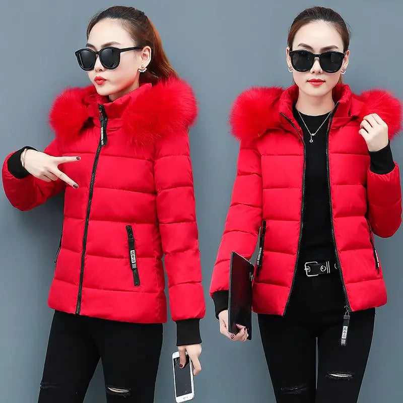 Autumn Jacket for Woman 2026 New Fashion Coat Female Glossy Waterproof Winter Hooded Jacket Plus Size Down Parkas Snow Wear