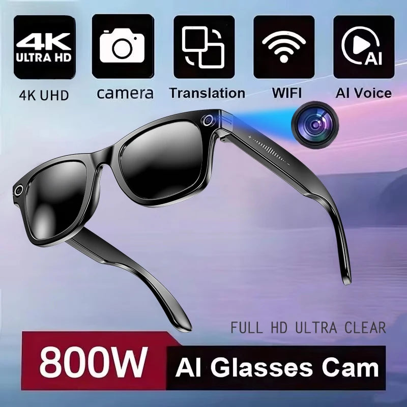 AI Smart Glasses – ChatGPT 4.0, Colour-Change Lenses & 4K Camera