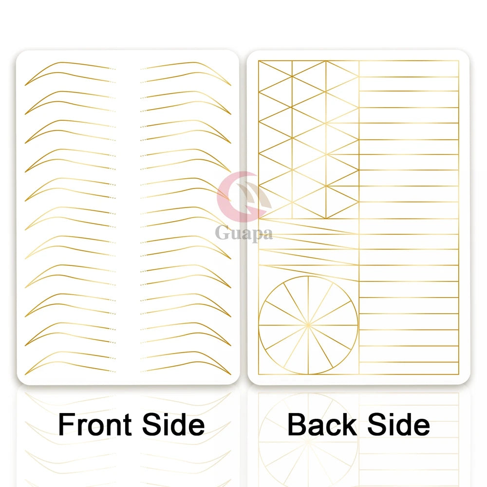 New Hair Stroke Pattern Practice Pad Double Sided Best Nano Brows Silicone Practice Skin For Permanent Makeup Basic Hair Stroke