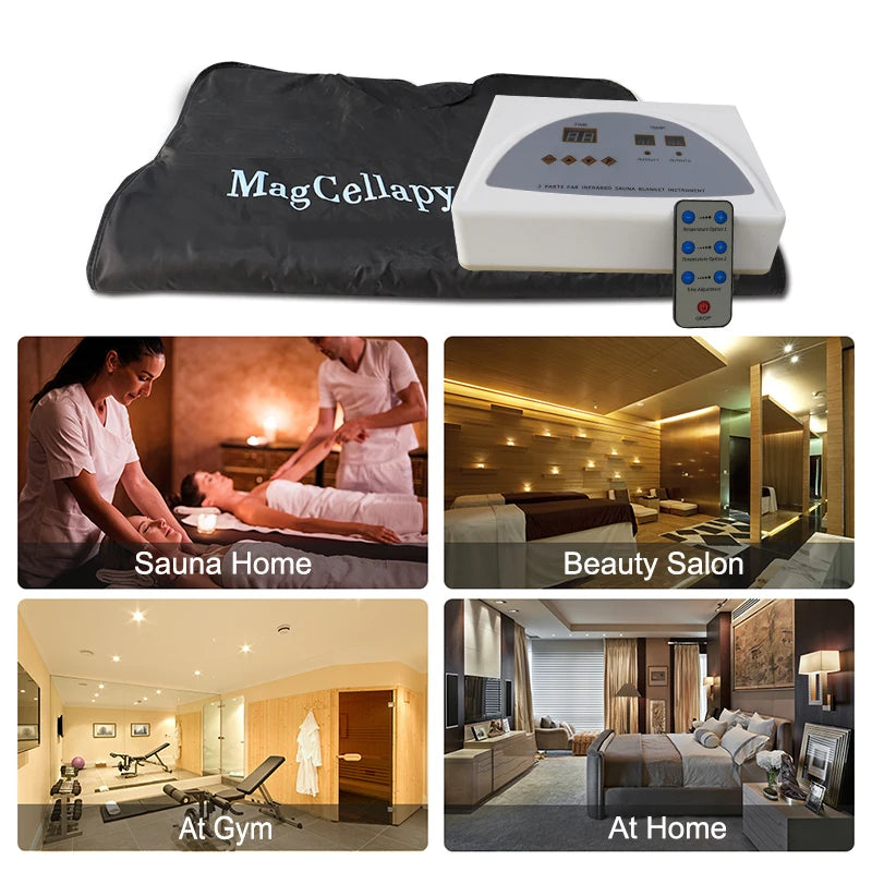 Acid Relieving Blanket Massage Steam Bag Portable Personal Detoxification Relaxation Sauna Heat Massage Promote BloodCirculation