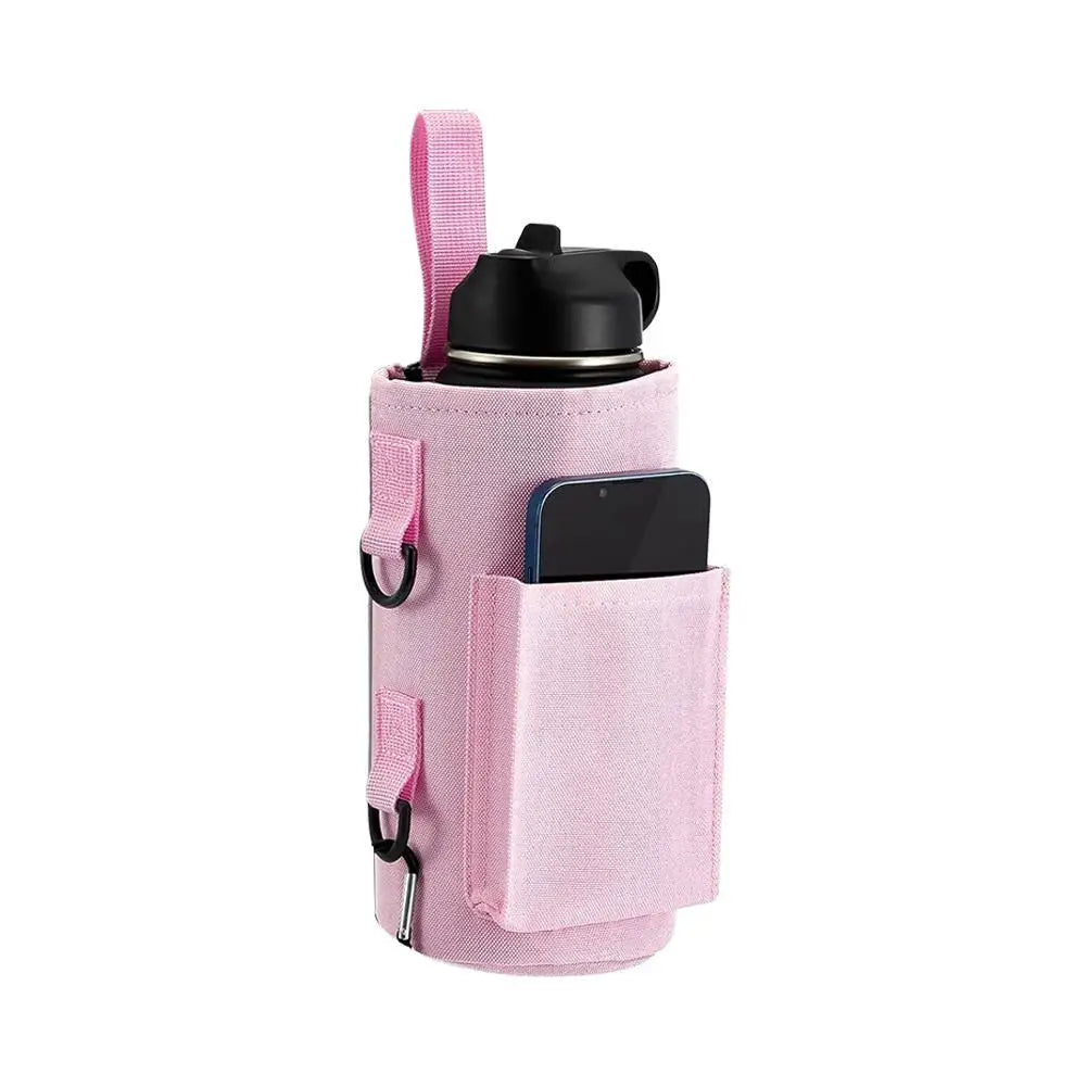 Magnetic Gym Water Bottle Bag – Hands-Free Sling Carrier for Workouts