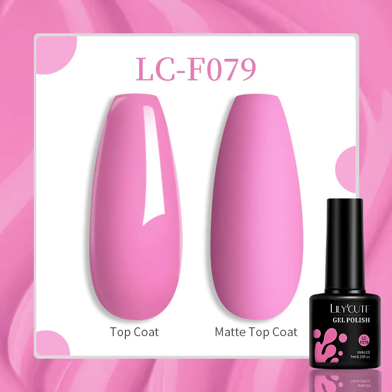 LILYCUTE 129-Color Gel Nail Polish 7ml