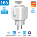 16A/20A Tuya WIFI ZigBee3.0 Smart Plug EU Power Monitor Wireless App Voice Remote Control Socket Outlet Work with Alexa Google