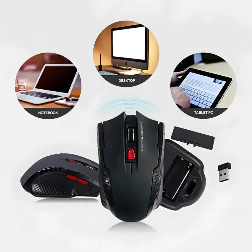 Mini Mouse 2.4G Wireless USB Receiver 1600DPI Optical Wireless Mouses Professional USB Right Scroll Mice for Laptop PC Gamer