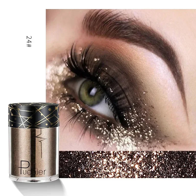 New Glitter Eye Shadow Professional Makeup Monochrome Shining Eyeshadow Sequins Universal Party Cosmetic