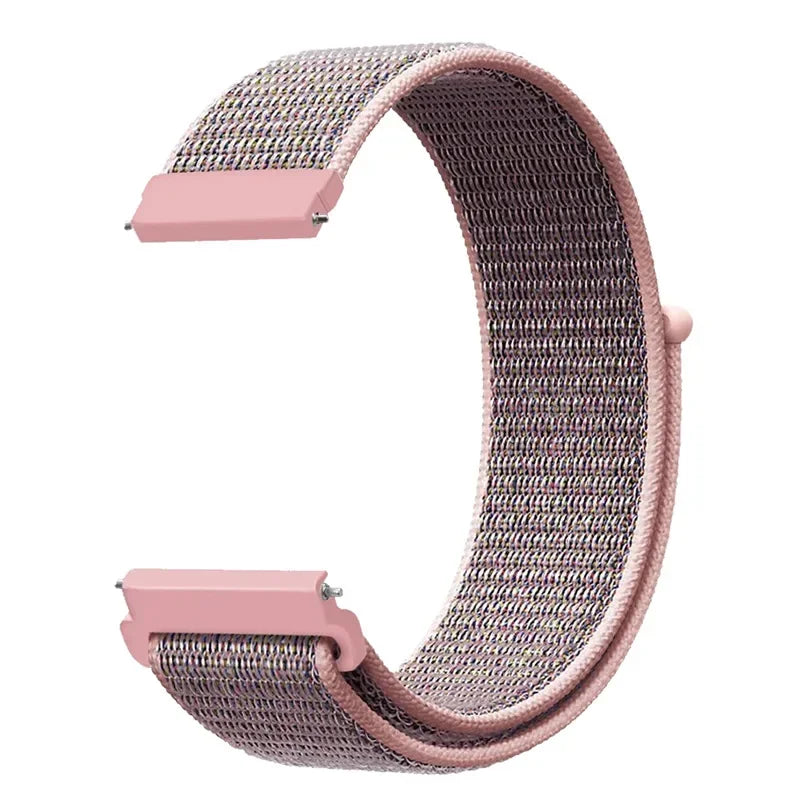20mm 22mm Nylon Loop Strap For Garmin Forerunner 55 165 265 965 255 Active 5/Vivomove Trend/Vivoactive 5/Venu 3/2 Bracelet Belt