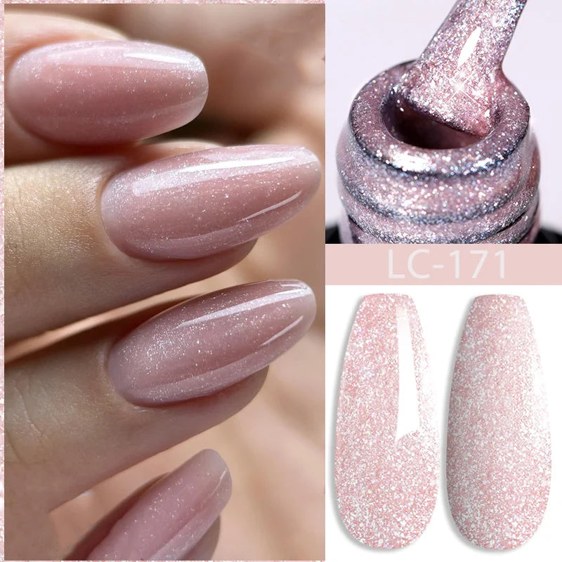 LILYCUTE 15ML Quick Extension Gel Nail Polish Milky White Clear Pink Color French Manicure Finger Prolong Nail Hard Gel Varnish