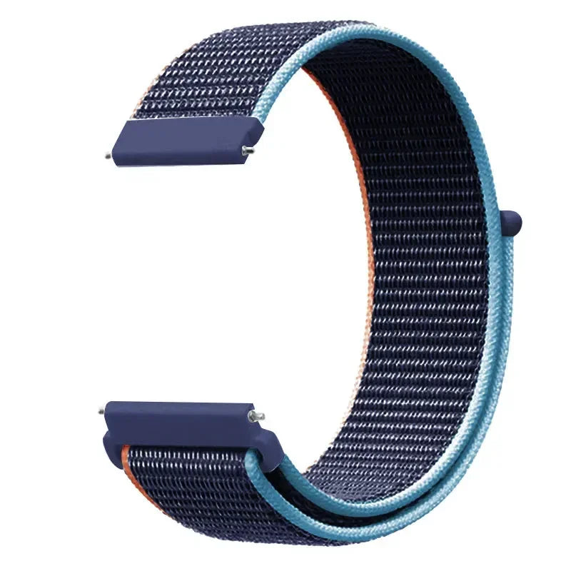 20mm 22mm Nylon Loop Strap For Garmin Forerunner 55 165 265 965 255 Active 5/Vivomove Trend/Vivoactive 5/Venu 3/2 Bracelet Belt