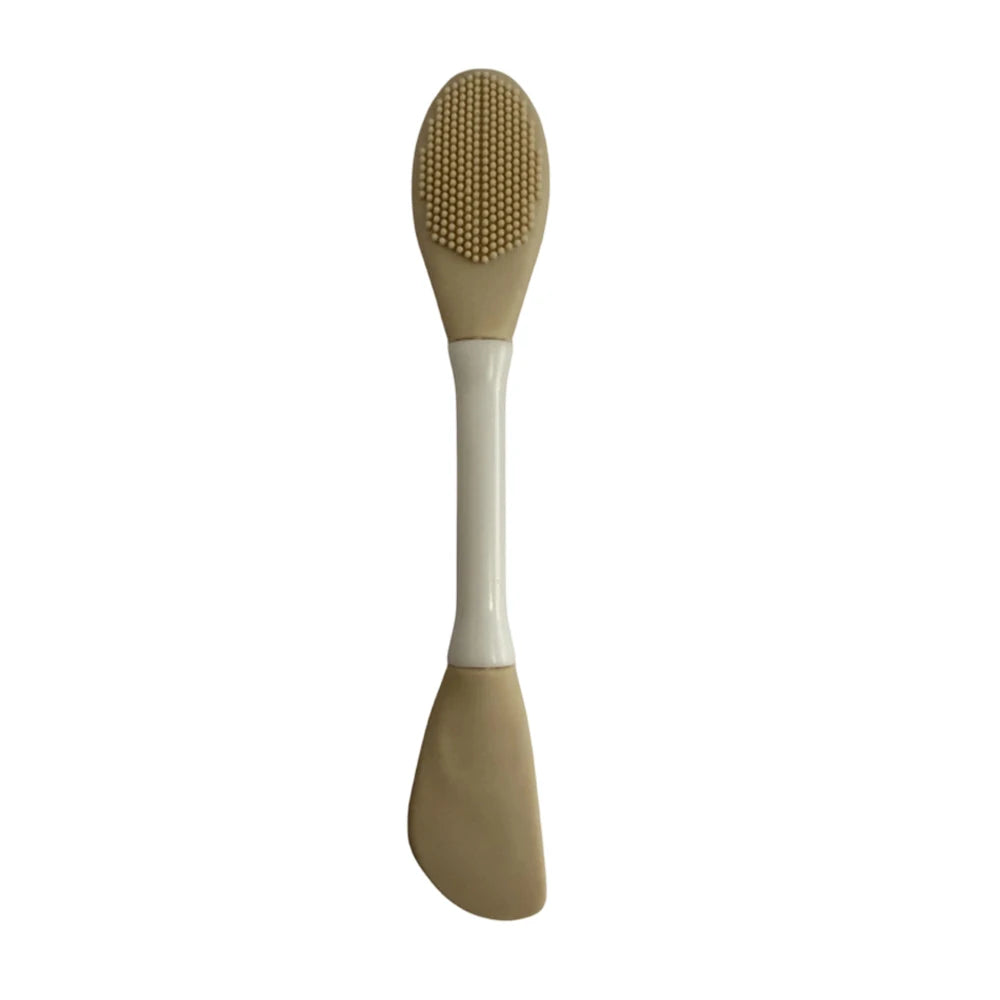 Facial Cleaning Silicone Brush Facial Mask Applicator Skincare Accessories Silicone Body Scrubbers 2in1 Spa Facial Wash Brushes