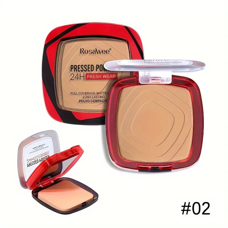 Matte Pressed Powder Foundation – Full Coverage 24H Oil-Control