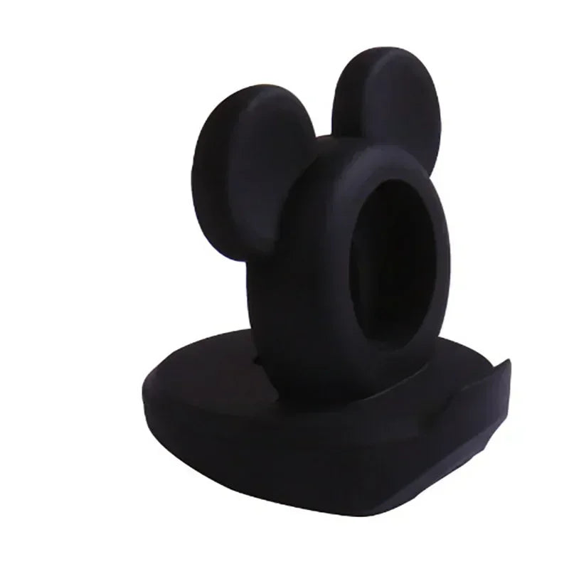 Mickey Mouse Charger Stand Minnie Desktop Holder for Apple Watch 9 8 7 6 5 4 iWatch 3 2 1 SE Cartoon Silicone Charging Base