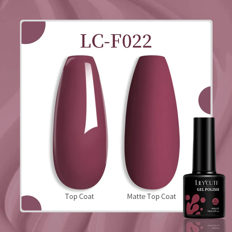 LILYCUTE 129-Color Gel Nail Polish 7ml