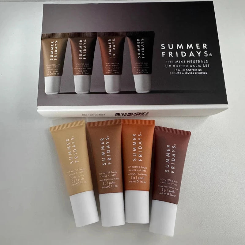 Summer Fridays Lip Balm Moisturizing Mirror Lip Gloss Lip Vanilla Pink Sugar Coffee Cake Smell Lipstick Transparent Oil Makeup
