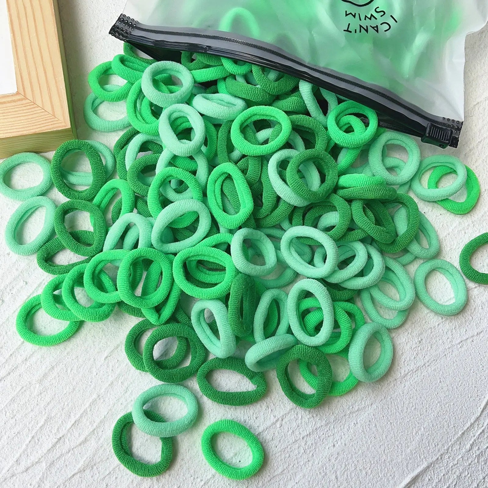 50PCS/Set Women Girls Basic Hair Bands  Simple Solid Colors Elastic Headband Hair Ropes Ties Hair Accessories Ponytail Holder