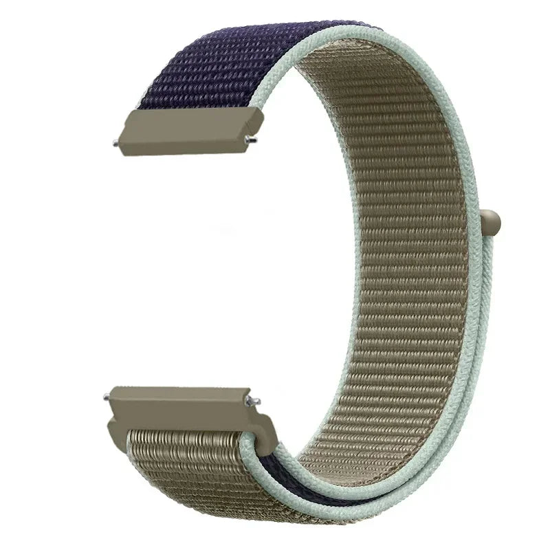 20mm 22mm Nylon Loop Strap For Garmin Forerunner 55 165 265 965 255 Active 5/Vivomove Trend/Vivoactive 5/Venu 3/2 Bracelet Belt