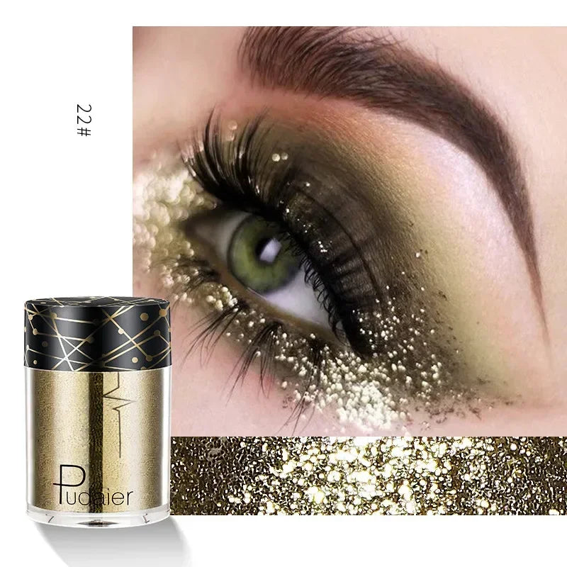 New Glitter Eye Shadow Professional Makeup Monochrome Shining Eyeshadow Sequins Universal Party Cosmetic