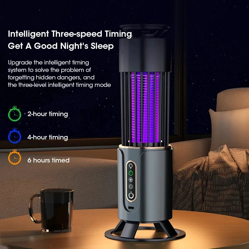 HOMEFISH USB Charging Mosquito Killer Lamp Electric Insect Fly Trap Camping Lantern, Outdoor Mosquito Swatter And Repe