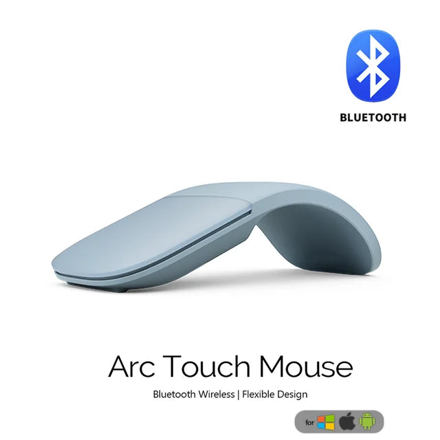 Bluetooth Folding Wireless Mouse Foldable Arc Touch Mini Mice Ergonomic Utra Thin Silent Gamer Mause For Microsoft Laptop PC Mac