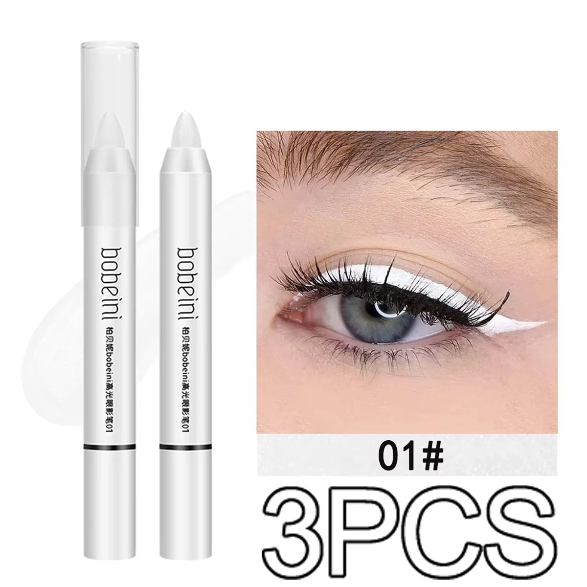 Highlighter & Eyeshadow Pencil – Pearlescent, Matte & Champagne Glow