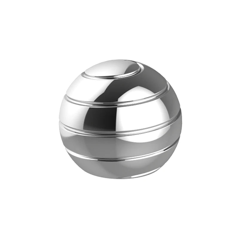 Kinetic Spinning Desk Toy Ball Optical Illusion Spinner Metal Gyro Anti Stress Fidget Toys Adults Anxiety ADHD Decompression
