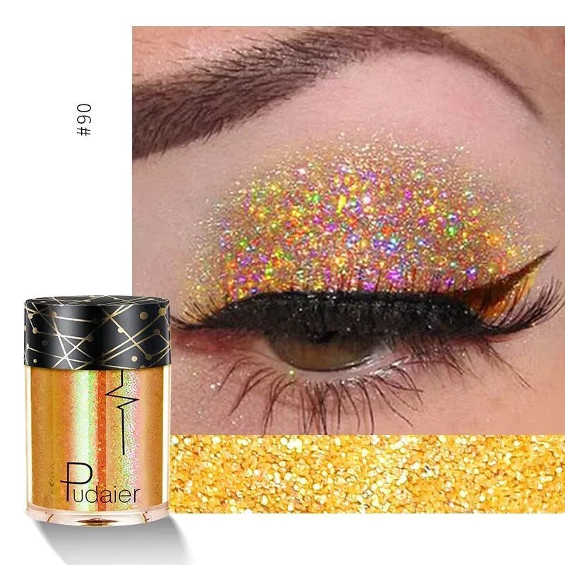 New Glitter Eye Shadow Professional Makeup Monochrome Shining Eyeshadow Sequins Universal Party Cosmetic