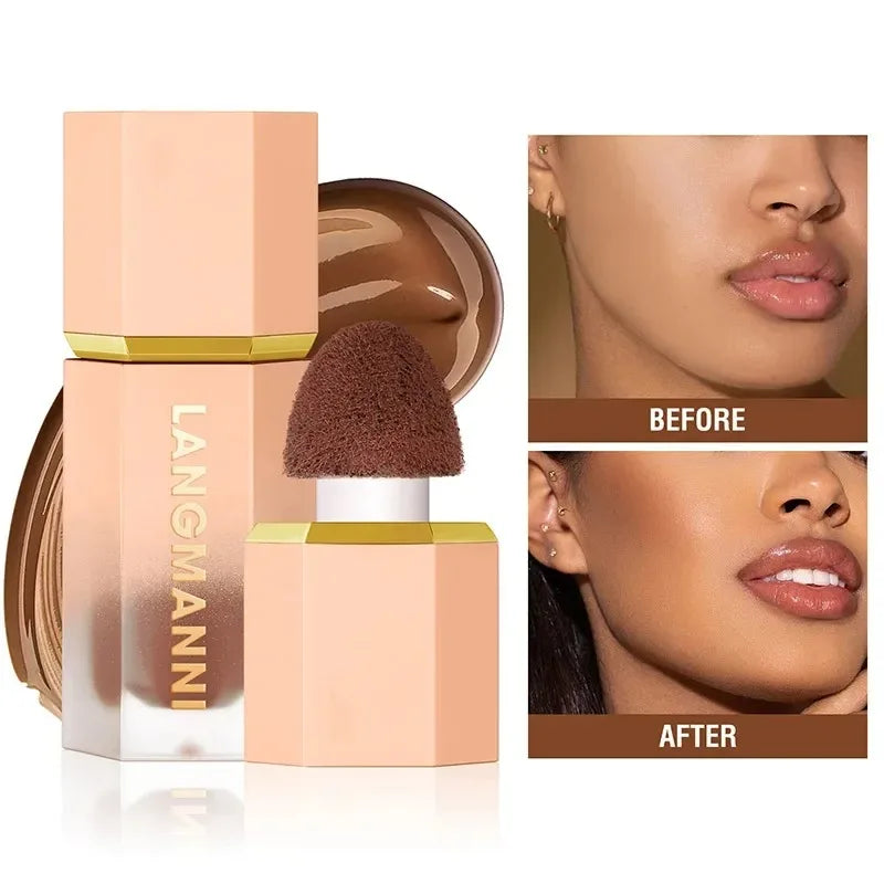 Liquid Contour & Highlighter Stick – Matte Bronzer for a Sculpted Glow