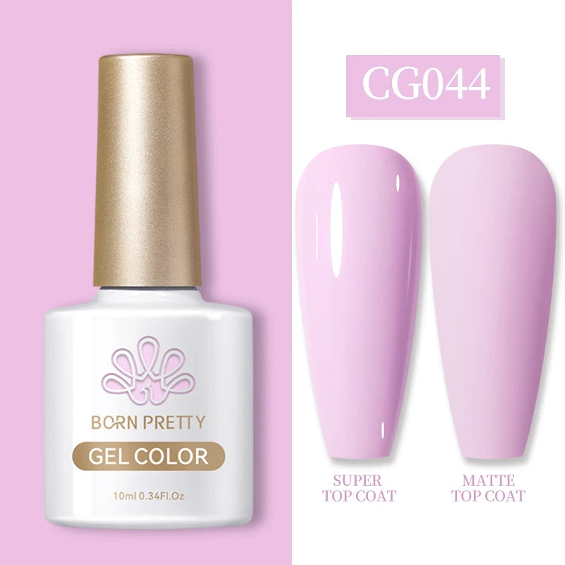 BORN PRETTY 10ml Gel Nail Polish Gel 130 Colors Semi Permanent Solid Nail Gel Varnish Soak Off UV Gel for Base Top Coat