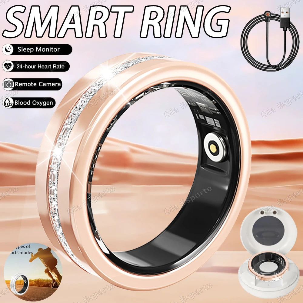 Smart Health Ring – Heart Rate, Sleep & Blood Oxygen Monitor