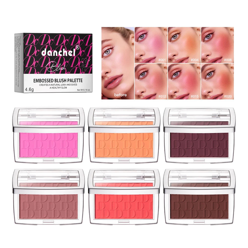 Matte Embossed Blush Palette – High Pigment Powder Blusher