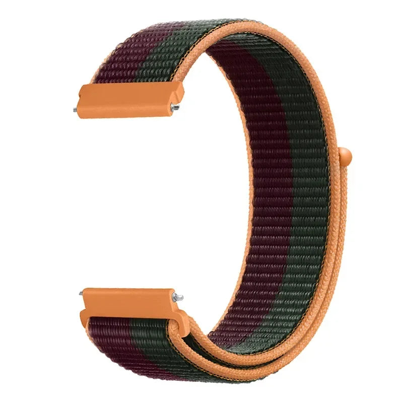 20mm 22mm Nylon Loop Strap For Garmin Forerunner 55 165 265 965 255 Active 5/Vivomove Trend/Vivoactive 5/Venu 3/2 Bracelet Belt