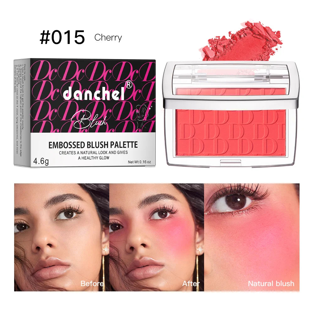 Matte Embossed Blush Palette – High Pigment Powder Blusher