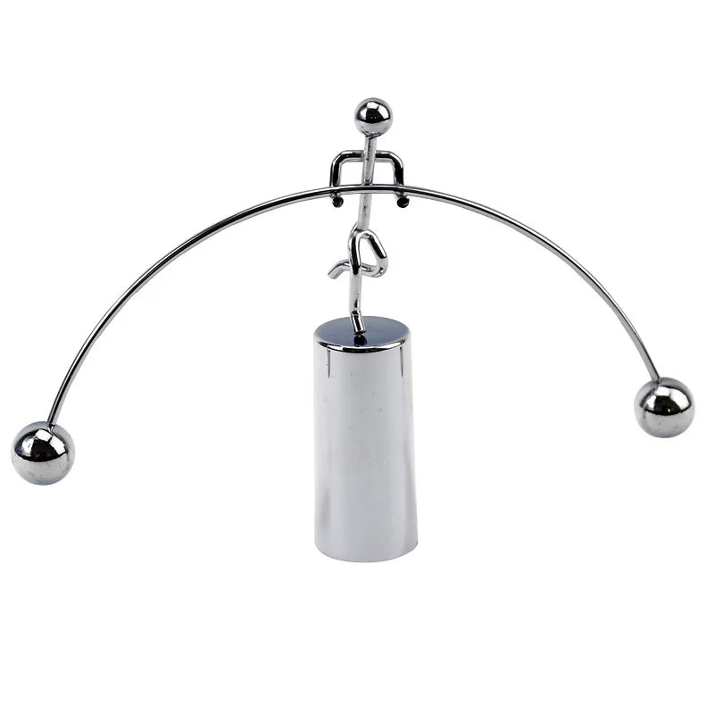Steel Balance Physics Toy Weightlifter Kinetic Art Desk Science Decor For Home Office Objet Satisfaisant Anti Stress Gifts