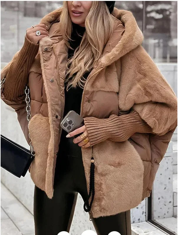 Autumn Female Chic Jacket Coats Women Streetwear Winter New Velvet Thickened Warm Harajuku Loose Casual Outwear Tops Clothes