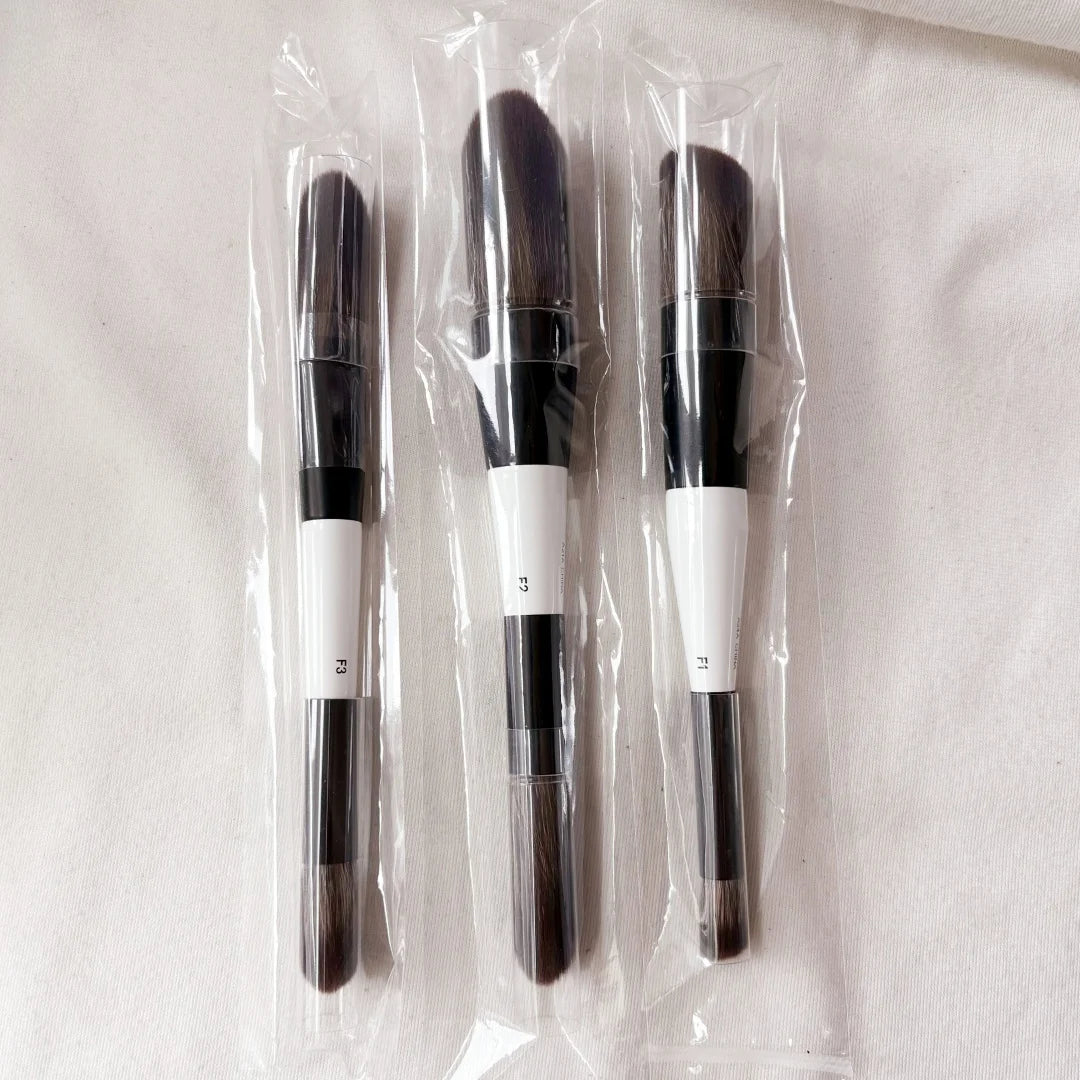 F1 Dual-Ended Contour Blush F2 Powder Brush F3 Highlight Soft Synthetic Hair Makeup Brushes Blusher Highlighter Cosmetic Brushes
