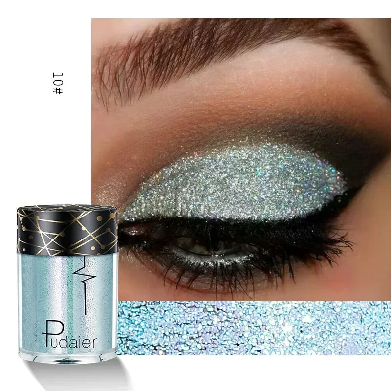 New Glitter Eye Shadow Professional Makeup Monochrome Shining Eyeshadow Sequins Universal Party Cosmetic