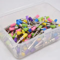 100pcs/box Disposable Dental Polisher Nylon Bristle Care Head Brush Whitening Prophy Bruses Dentist Tools