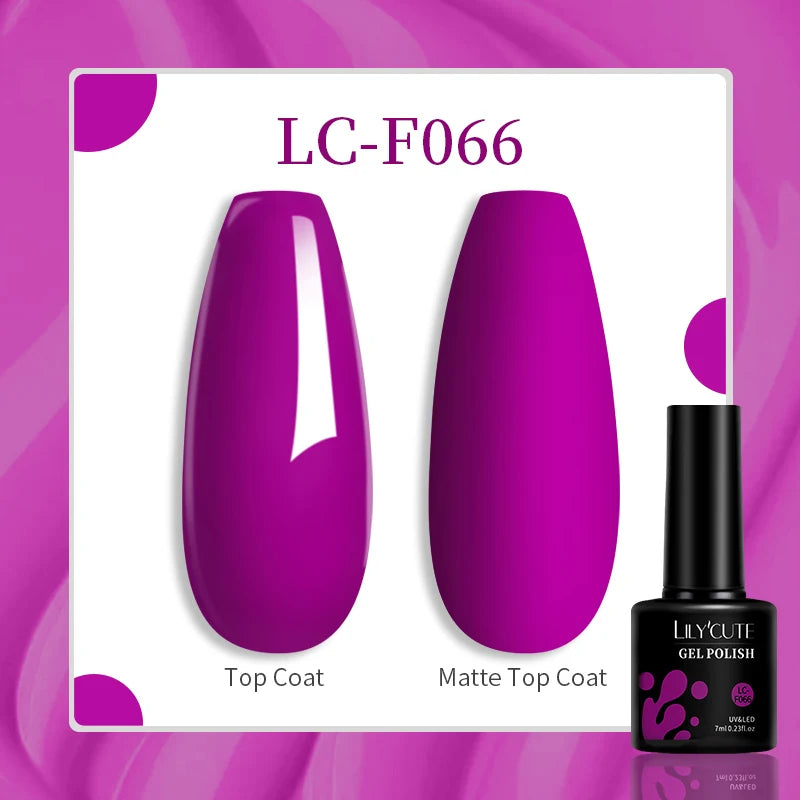 LILYCUTE 129-Color Gel Nail Polish 7ml