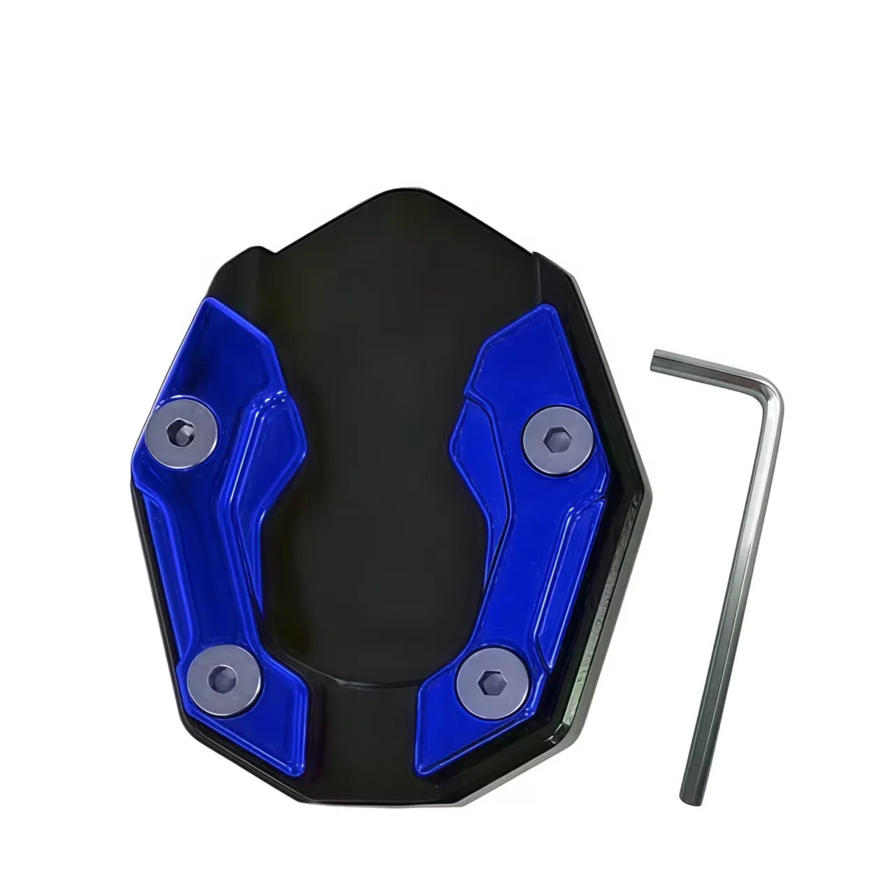 Scooter Motorbike Accessories Extension Foot Pad Support Plate Aluminum Alloy Motorcycle Bike Kickstand Extender Foot Side Stand