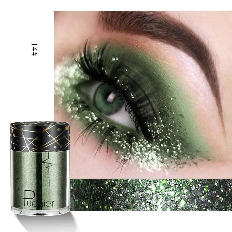 New Glitter Eye Shadow Professional Makeup Monochrome Shining Eyeshadow Sequins Universal Party Cosmetic