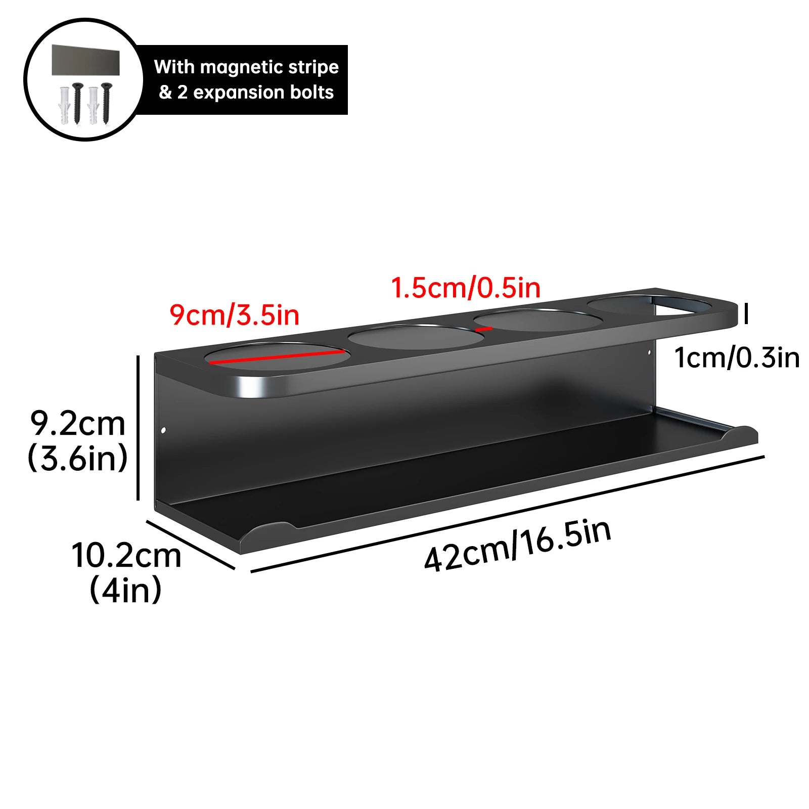 Magnetic Cup Holder, Stylish Sports Water Cup Organizer, Can Hold 3/4 Cups, Magnetic Cup Rack for Refrigerator Side, Suitable for Kitchen, Gym, Yoga Room, Car, Compatible with Stanley Cups