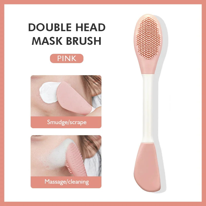 IMAGIC Silicone Facial Cleansing & Mask Brush 2 In1 Facial Skin Care Scrub Exfoliator Scrub Pore Blackhead Deep Cleaning Tools