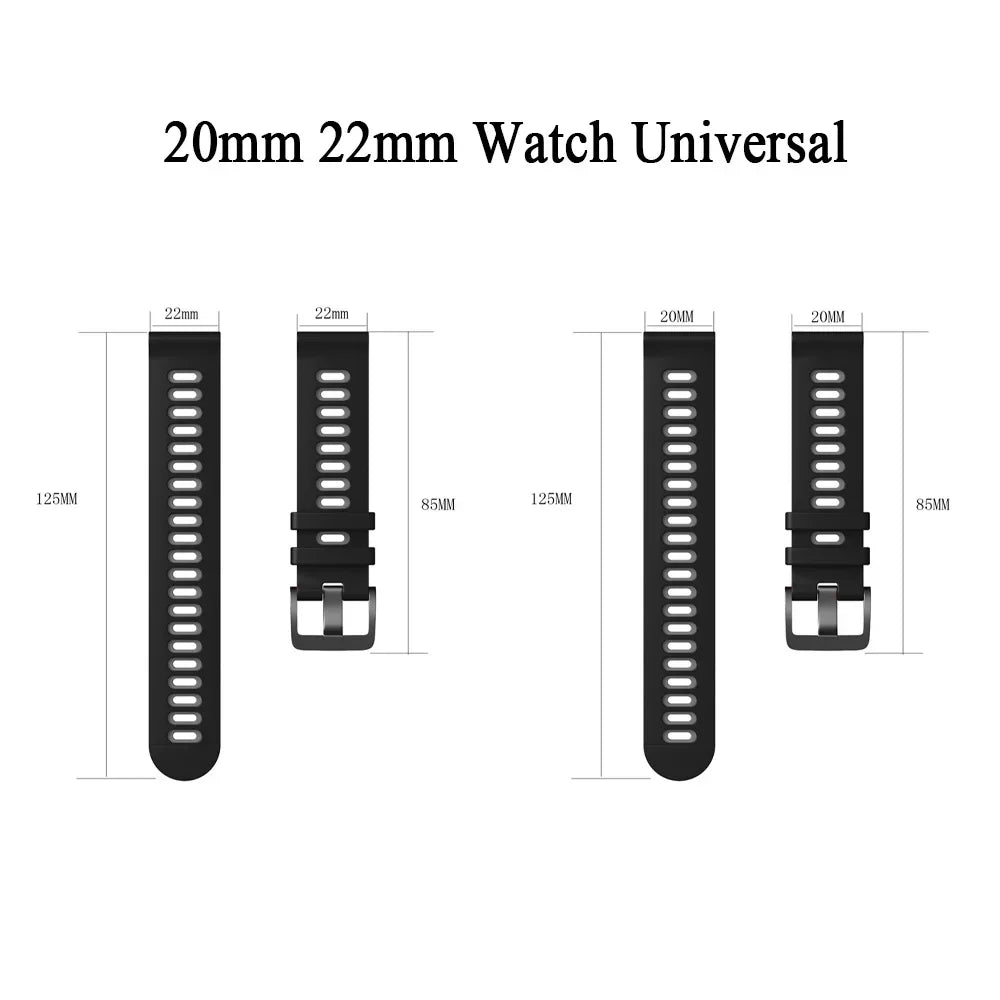 20mm 22mm Sports Strap For Garmin Venu 3 Band Watch Band Replacement Silicone Bracelet Forerunner 165 265 255 Music Vivoactive 4