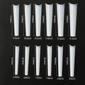 3XL Long Coffin/Square Acrylic False Nail Tip Half Cover C Curved Straight Nail Tips Manicure Nail Art Decoration ToolFake Nails