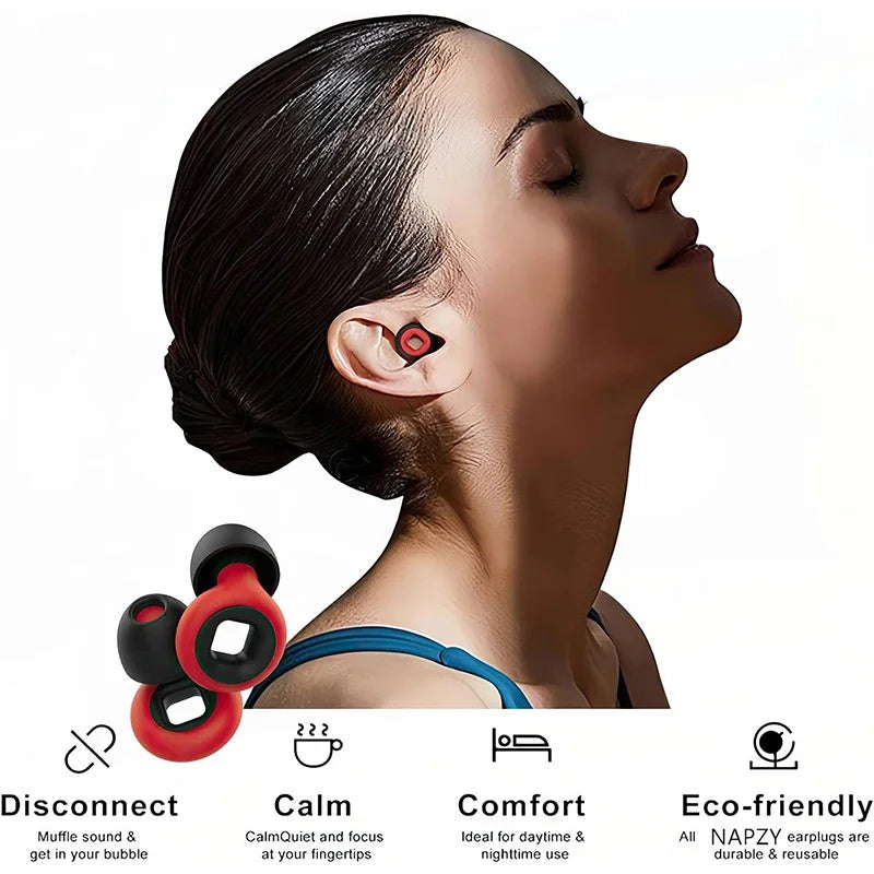 1-16Pairs Sleep Soundproof Earplugs Motorcycle Noise Reduction Earplugs Anti-noise Mute Earplugs Motorcycle Equipment